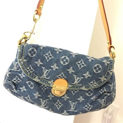 authentic louis vuitton denim bag